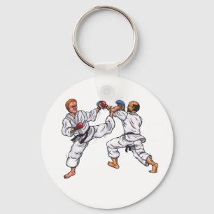 Chaveiro campeonato de caratê de pintura aquosa