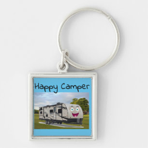 Chaveiro Camping Happy Retirement no RV de Funnycoomb