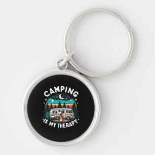 Chaveiro Camping Vintage é Minha Terapia Aventura Familiar