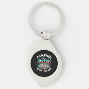 Chaveiro Camping Vintage é Minha Terapia Aventura Familiar