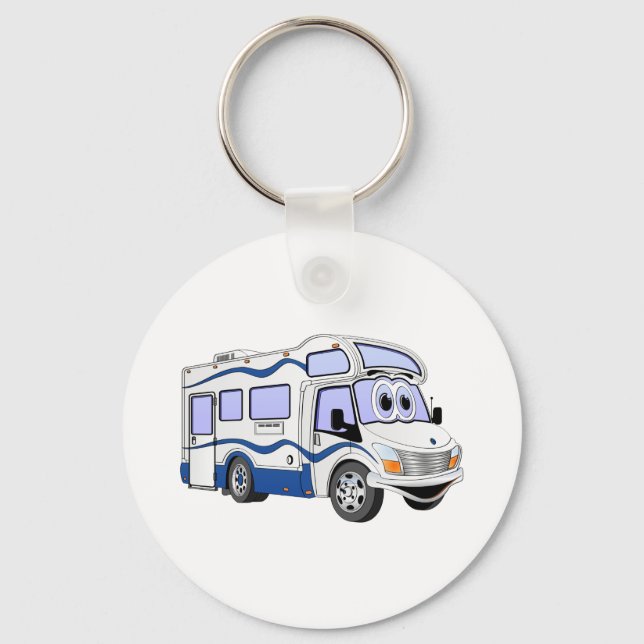 Chaveiro Campista Azul de Cartoon (Frente)