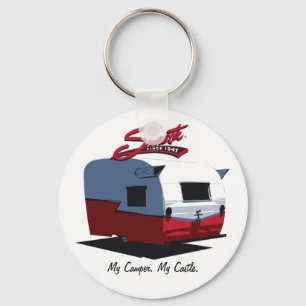 Chaveiro Campista do vintage de Shasta - vermelho