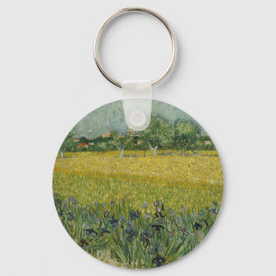 Chaveiro Campo com flores perto de Arles, Vincent Van Gogh