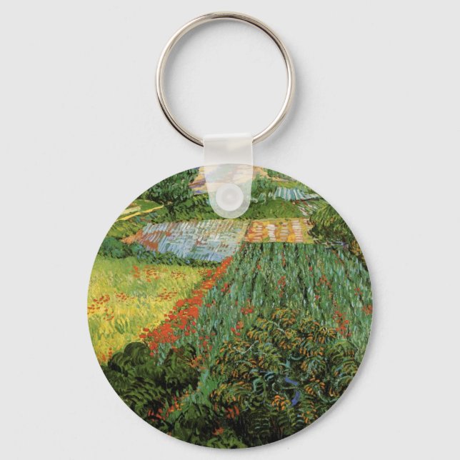 Chaveiro Campo com Papoulas por Vincent van Gogh (Frente)