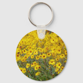 Chaveiro Campo De Flores Amarelas Vibrantes