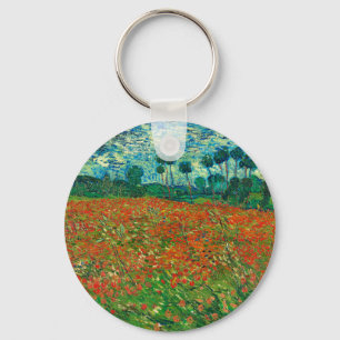 Chaveiro Campo de Papoulas de Vincent Van Gogh Arte Fina