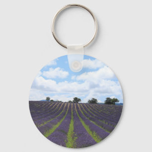 Chaveiro Campos de lavanda roxa perto de Sault