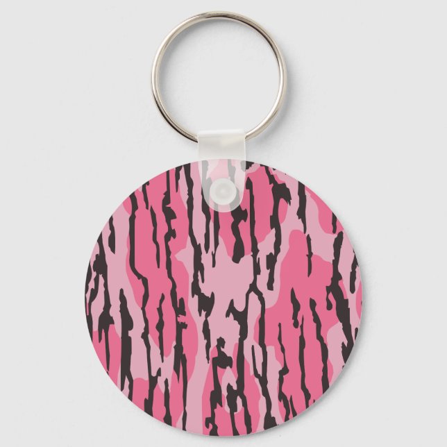 Chaveiro Camuflagem Bottom Lands Rosa para Mulheres e Menin (Frente)