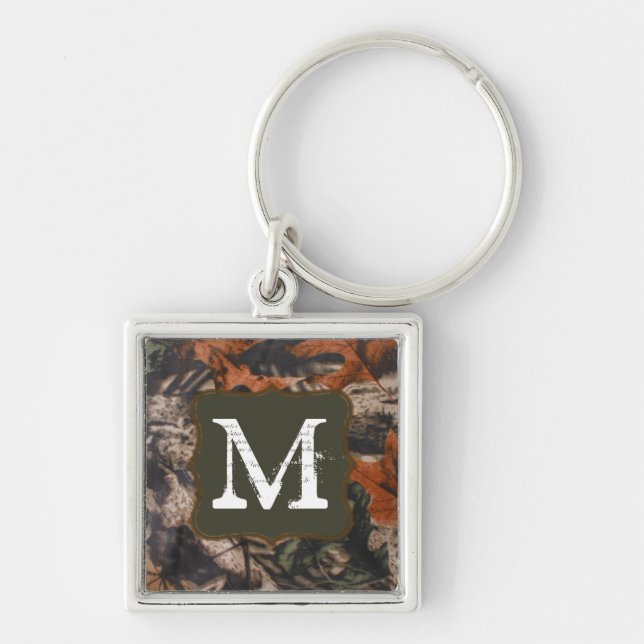 Chaveiro Camuflagem Caça Camo Hunters Real Lea Key Chain (Frente)