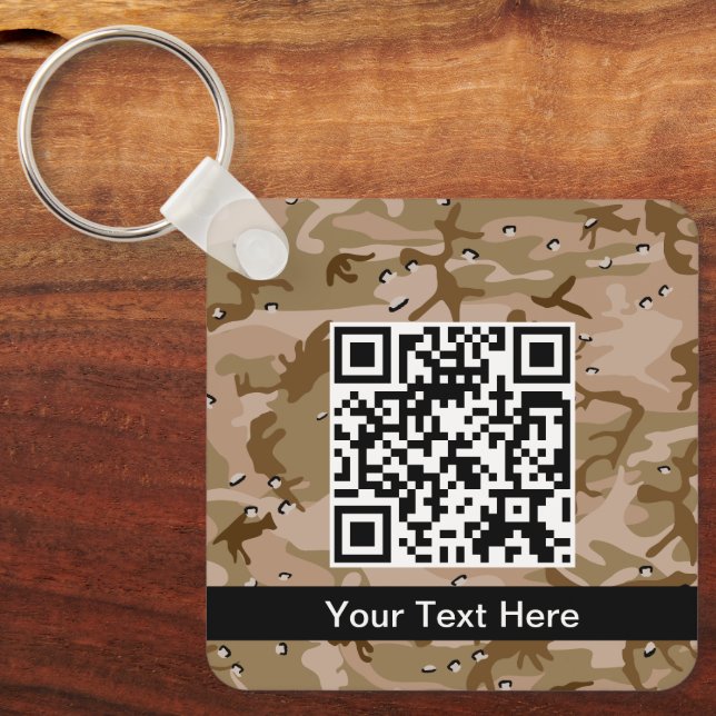 Chaveiro Camuflagem Desértica Com Seixos, Militar, Exército (Frente)