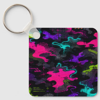 Chaveiro Camuflagem Neon