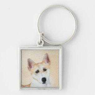 Chaveiro Canaan Dog Painting - Arte de Cachorro Original