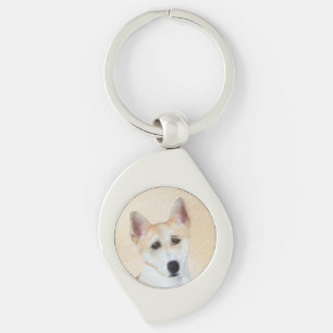 Chaveiro Canaan Dog Painting - Arte de Cachorro Original