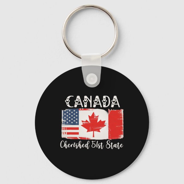 Chaveiro Canadá 51rua State Trump Canadá Estado americano F (Frente)