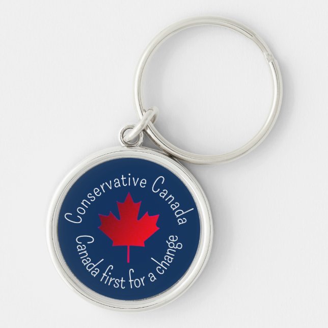 Chaveiro Canadá Conservador. Canadá primeiro para uma mudan (Frente)