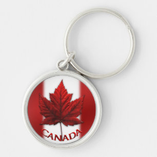 Chaveiro Canadá Flag Souvenir Key Chain & Canada Maple Lea