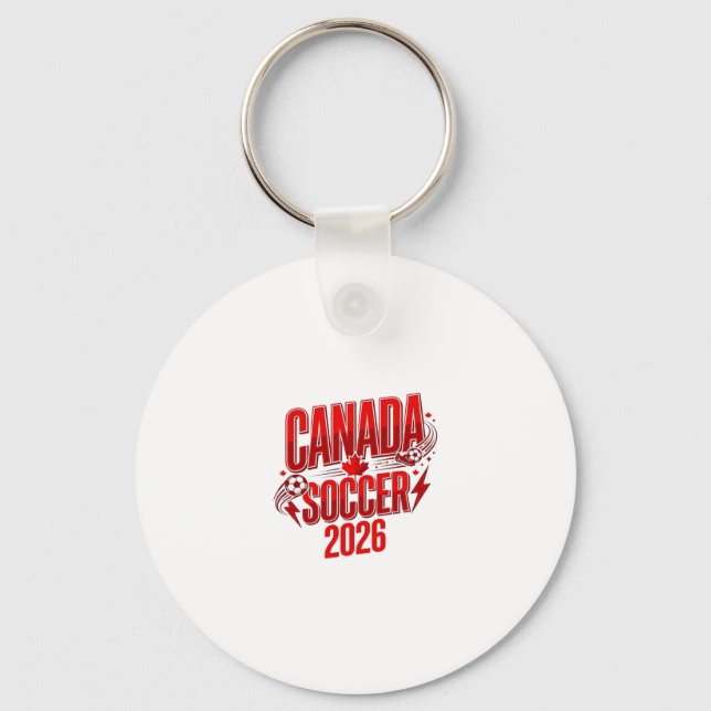 Chaveiro Canada Soccer 2026 Futebol Bold Tipografia País  (Frente)