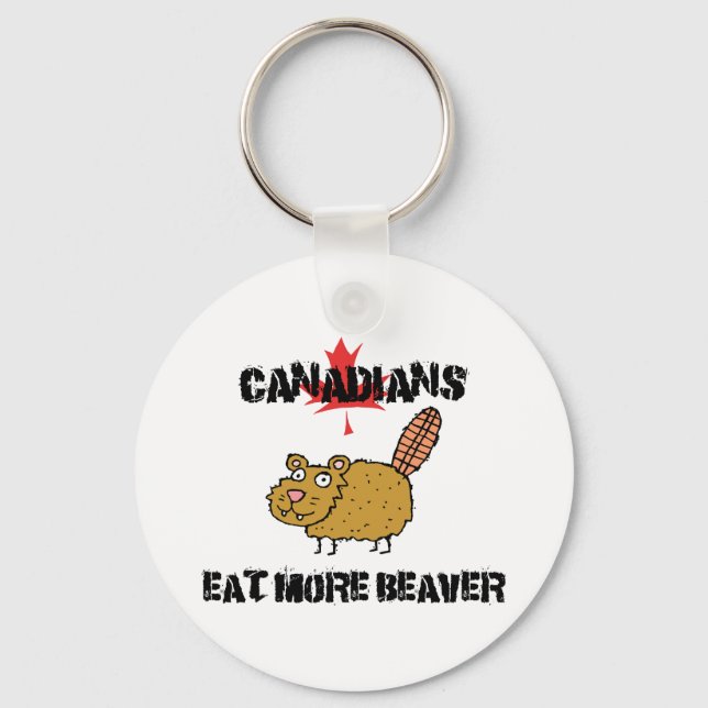 Chaveiro Canadianos comem mais castor (Frente)