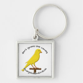 Chaveiro Canário de Sensibilização Individual Alvo