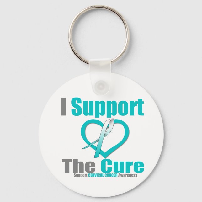 Chaveiro Cancer Cervical I Suporta A Cura (Frente)