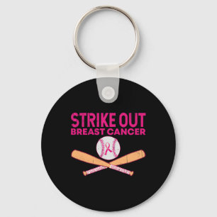 Chaveiro Cancer De Mama De Cancer De Mama De Baseball Aw