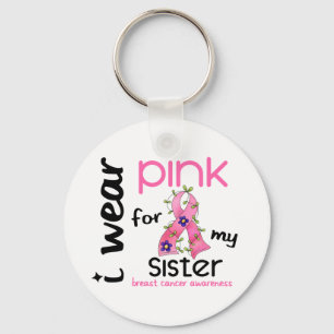 Chaveiro Câncer de Mama EU USO ROSA PELA MINHA IRMÃ 43