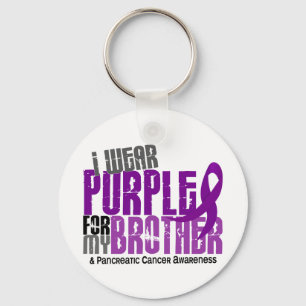 Chaveiro Câncer de pâncreas eu visto o roxo para meu irm
