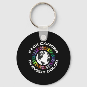Chaveiro Cancer Em Cada Cor Dia Do Cancer Mundial Para O Ho