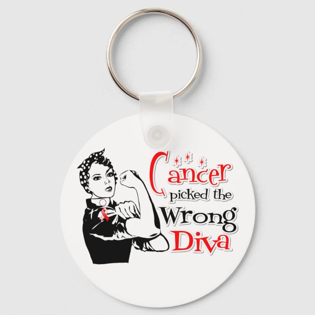 Chaveiro Cancer Oral Escolheu A Diva Errada (Frente)
