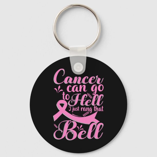 Chaveiro Cancer Pode Ir Para O Inferno. Eu Só Prendi A Mama (Frente)