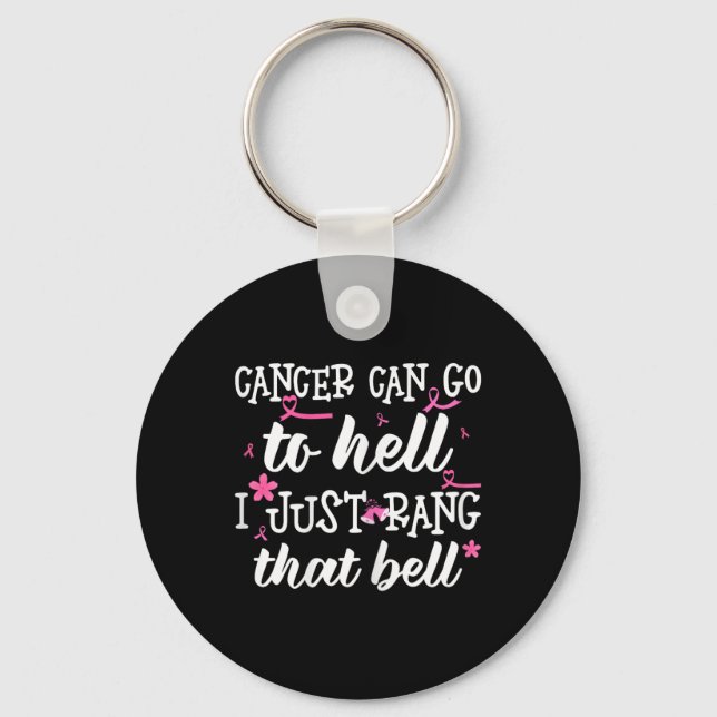 Chaveiro Cancer Pode Ir Para O Inferno. Eu Só Prendi A Mama (Frente)