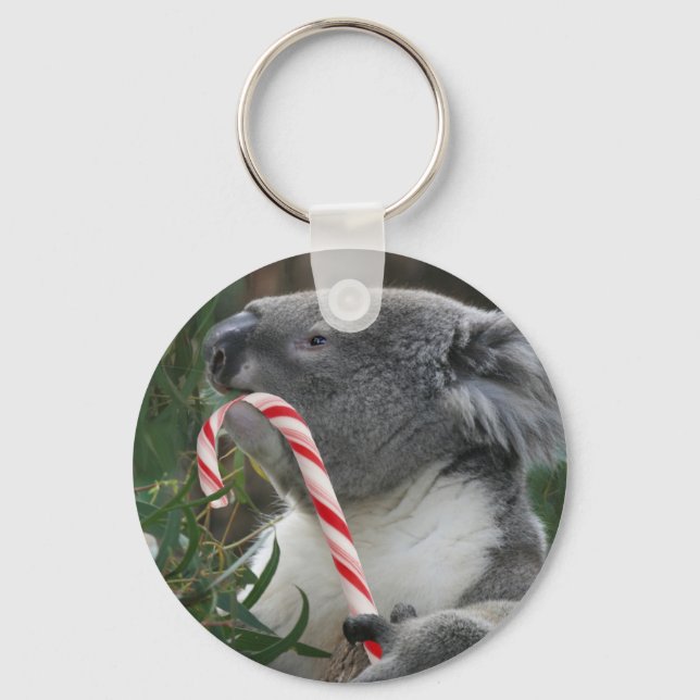 Chaveiro Candy Cane Koala (Frente)