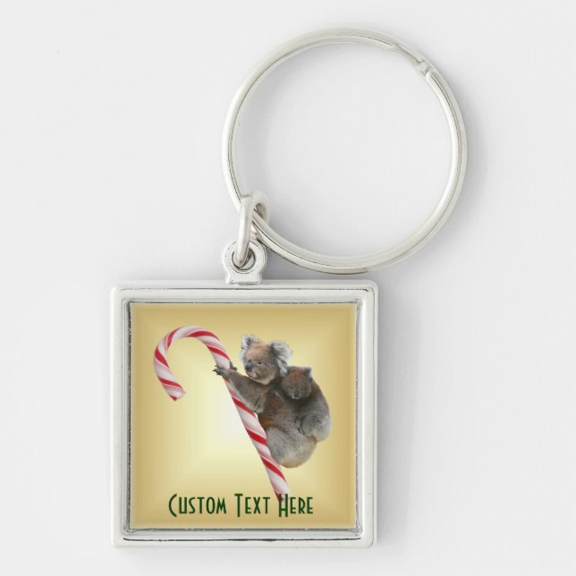 Chaveiro Candy Cane Koalas (Frente)
