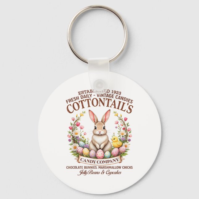 Chaveiro Candy Co. Vintage Easter Bunny Páscoa (Frente)