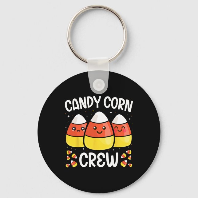 Chaveiro Candy Corn Crew Halloween Homens Mulheres Amigos (Frente)
