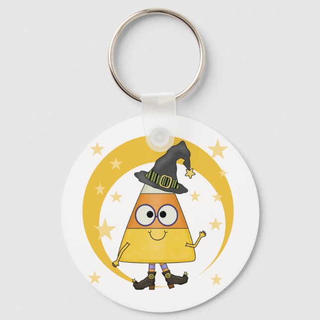 Chaveiro Candy Corn Witch Halloween (Frente)