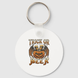 Chaveiro Caneca de Abobora de Halloween de Ossos de Asas Ce