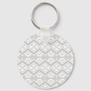 Chaveiro Caneca de cinza branca zigzag