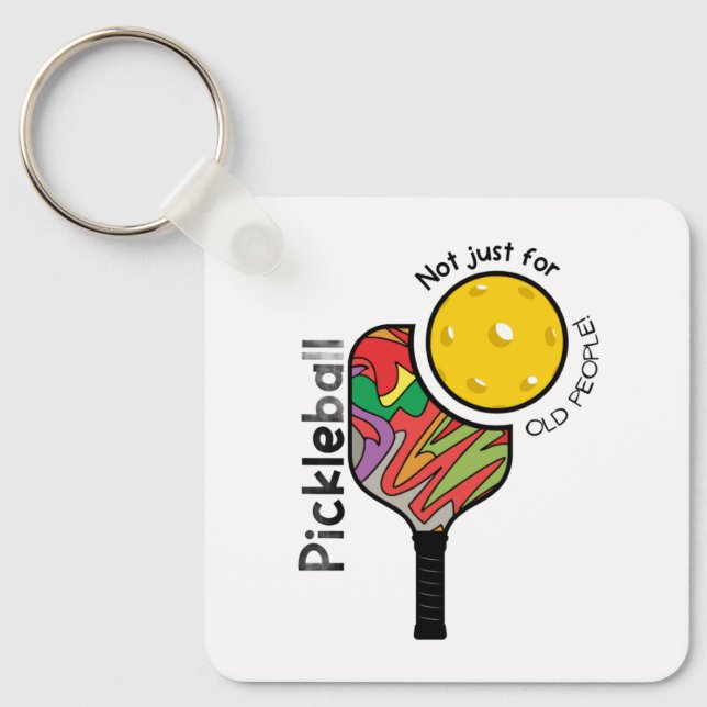 Chaveiro Caneca engraçada de Pickleball para jogadores de t (Frente)
