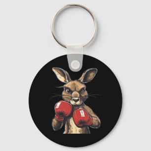 Chaveiro Canguru Louco Com Luvas De Boxing Para Um Almoço S