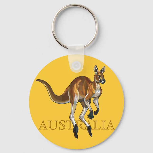 Chaveiro canguru vermelho (Frente)