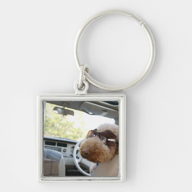 Chaveiro caniche padrão 3 (Frente)