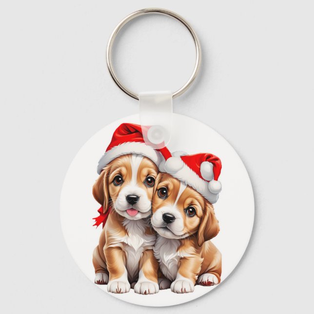 Chaveiro Canina de Natal (Frente)