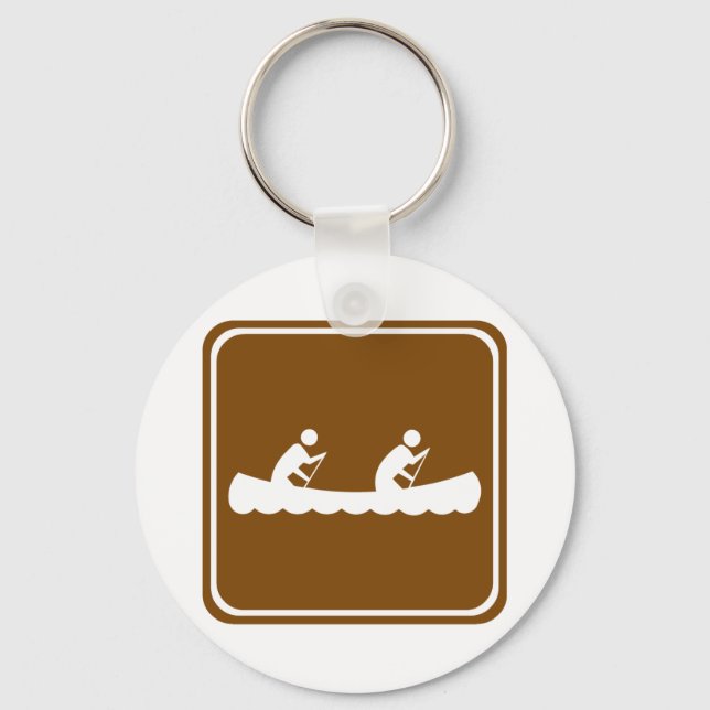 Chaveiro Canoagem de Sinal de Estrada (Frente)