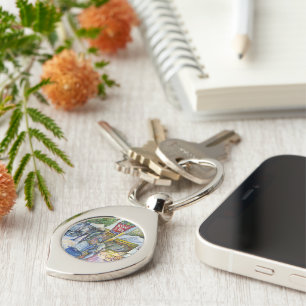 Chaveiro Canto de Fazenda de Porco Voador e Vinho um Pouco.