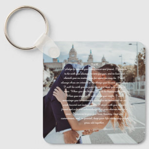 Chaveiro Canvas de Impressão de Vows Faux