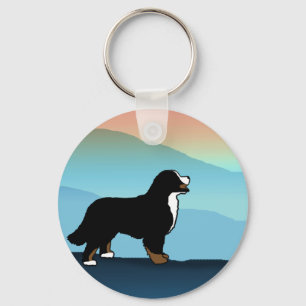 Chaveiro Cão azul de Bernese da montanha