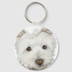 Chaveiro Cão bonito de Westie