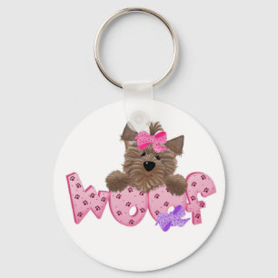 Chaveiro Cão cor-de-rosa do Woof