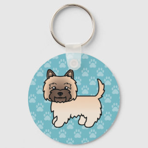 Chaveiro Cão De Cartografia De Wheaten Cairn Terrier Azul